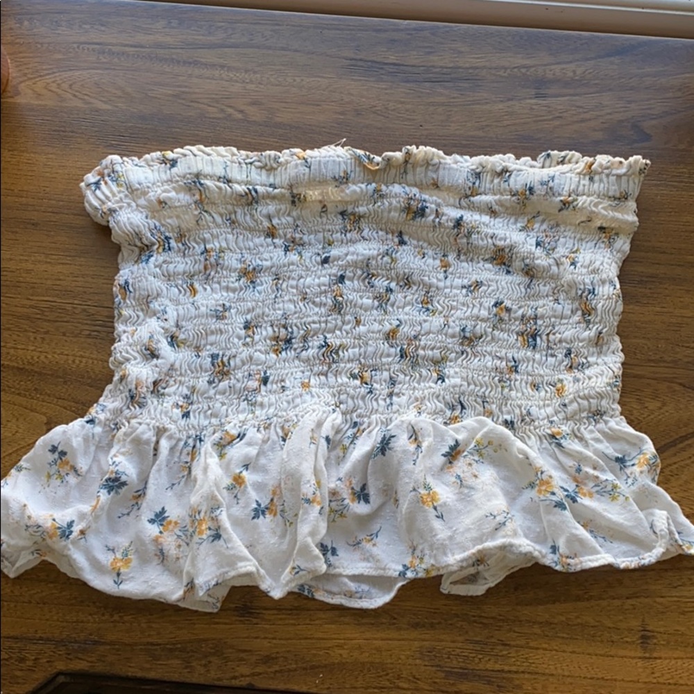 Floral American Eagle Tube Top